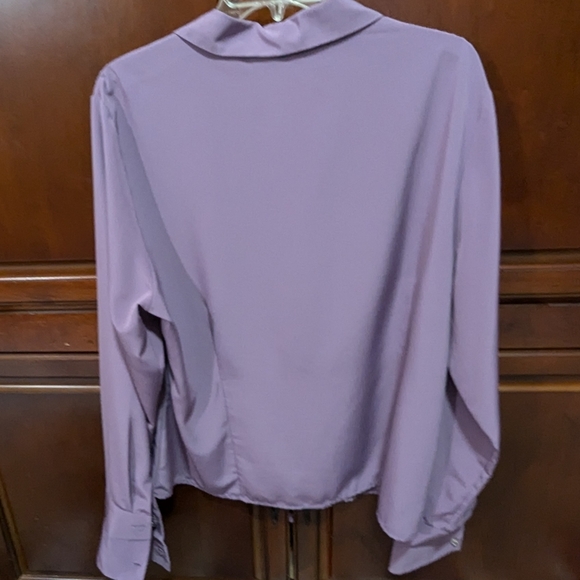 Sag Harbor Always in Style Button Down Shirt Size 18 Button Cuff Sleeves - Picture 12 of 16